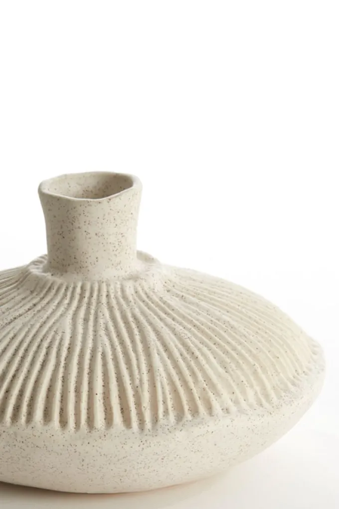 Light en Living Vaas deco Ø19x11 cm NEIRA crème