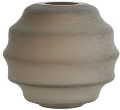 Light en Living Vaas deco Ø32,5x29 cm NAYORO mat glas licht bruin