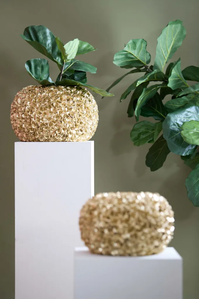 Light en Living Vaas deco Ø47,5x30 cm PHYLIA goud