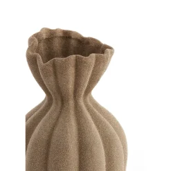 Light en Living Vaas deco Ø19x35,5 cm SILLIAN keramiek mat bruin