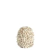 Light en Living Vaas deco Ø20x21 cm UBATE bamboe+schelp crème+bruin