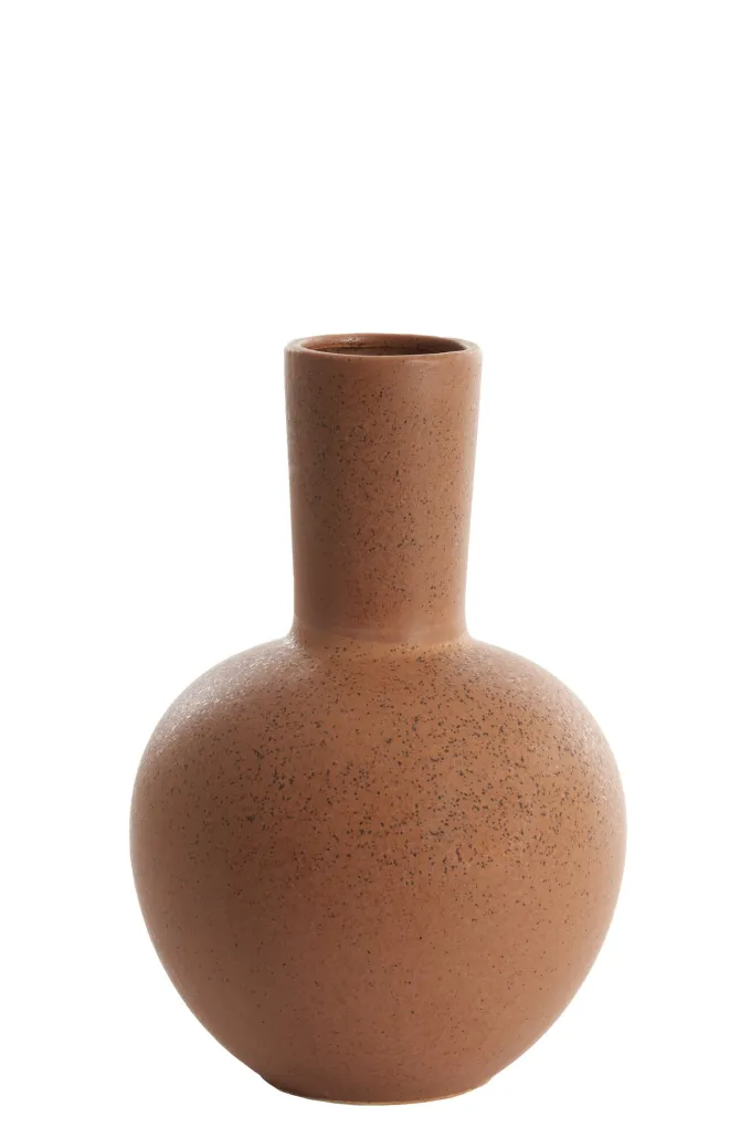 Light en Living Vaas deco Ø28,5x42 cm ULLOA keramiek mat terra van Light & Living