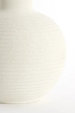 Light en Living Vaas deco Ø34x52 cm ULLOA keramiek mat crème