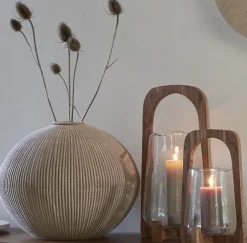 Light en Living Vaas deco Ø35x26,5 cm VALERIE licht bruin