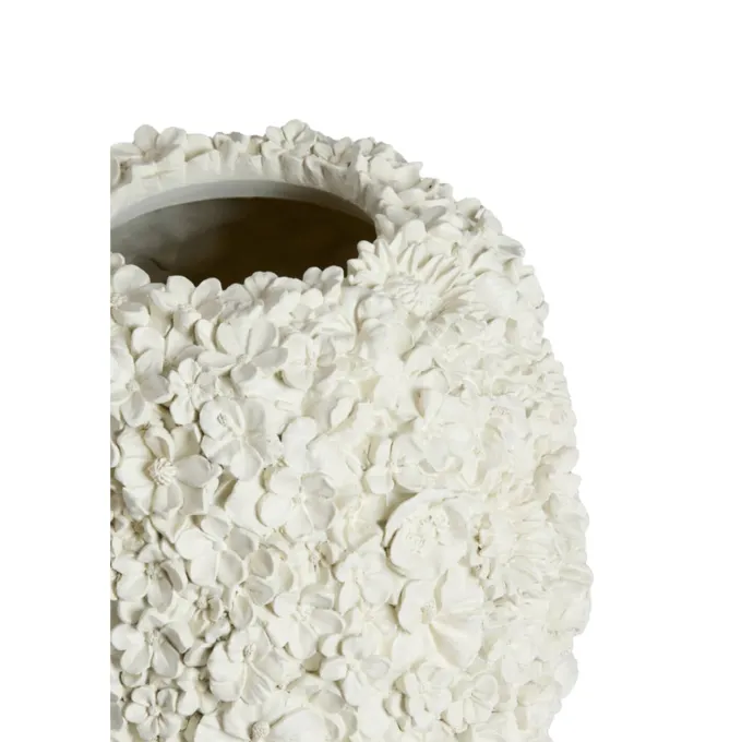 Light en Living Vaas deco Ø17x20 cm VIOLETA mat creme
