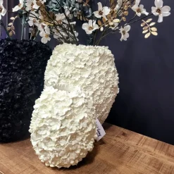 Light en Living Vaas deco Ø27x30,5 cm VIOLETA mat creme