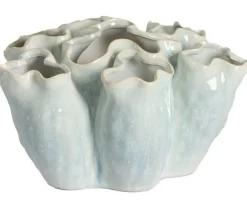 Light en Living Vaas deco Ø28x38 cm ZELATA keramiek crème+taupe