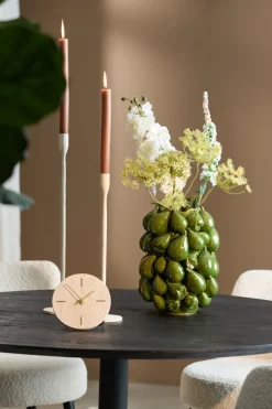 Light en Living Vaas deco 23,5x23x32,5 cm NATALIA keramiek donker groen