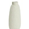 Light en Living Vaas deco 18x12x41 cm NAMTU keramiek mat crème