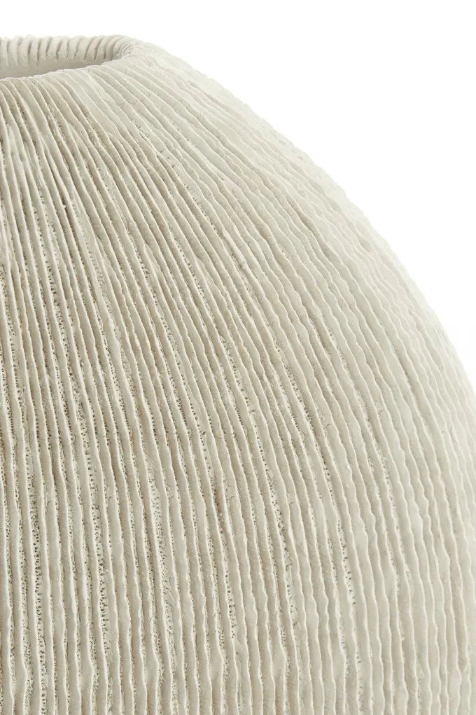 Light en Living Vaas deco 50x15x50 cm BUBIO creme