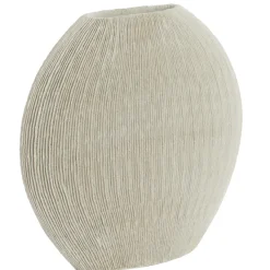 Light en Living Vaas deco 50x15x50 cm BUBIO creme