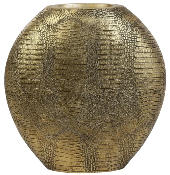 Light en Living Vaas deco 39x11x40 cm SKELD antiek brons van Light & Living
