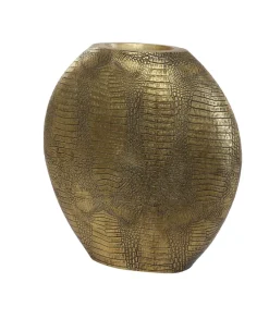 Light en Living Vaas deco 39x11x40 cm SKELD antiek brons van Light & Living
