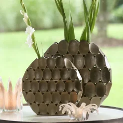 Light en Living Vaas deco 32X9X33 cm ORLAN goud