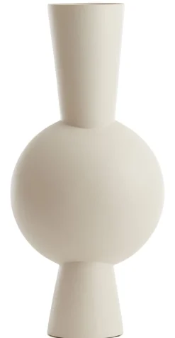 Light en Living Vaas deco 31x20x60 cm KAVANDU licht crème