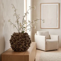 Light en Living Vaas deco 33,5x19x28,5 cm VELINA bruin-brons