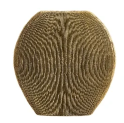 Light en Living Vaas deco 30x11x30,5 cm BUBIO antiek brons