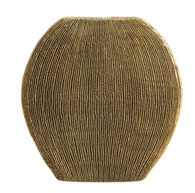 Light en Living Vaas deco 30x11x30,5 cm BUBIO antiek brons
