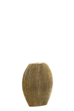 Light en Living Vaas deco 30x11x30,5 cm BUBIO antiek brons