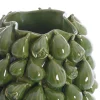 Light en Living Vaas deco 35x33x47 cm NATALIA keramiek donker groen