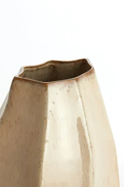 Light en Living Vaas deco 25,5x22x27 cm CHIADO glans beige