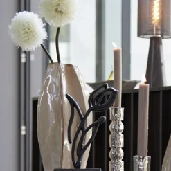 Light en Living Vaas deco 25,5x21,5x42,5 cm CHIADO glans beige
