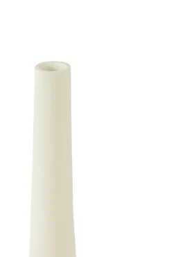 Light en Living Vaas deco 24,5x16,5x55 cm LINETA wit