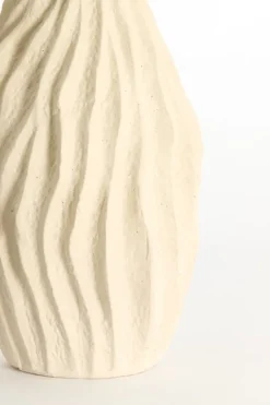 Light en Living Vaas deco 21,5x21x76 cm VANIA keramiek crème
