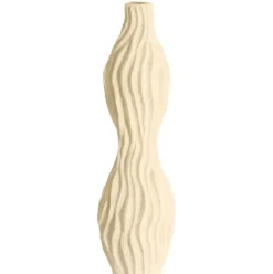 Light en Living Vaas deco 21,5x21x76 cm VANIA keramiek crème