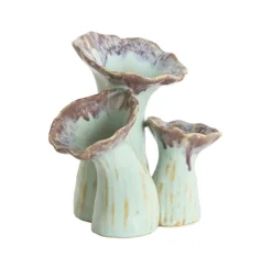 Light en Living Vaas deco 18x13x17,5 cm MISURINA paars-lichtblauw