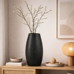 Light en Living Vaas deco 35x20,5x49,5 cm MAMBAS zwart