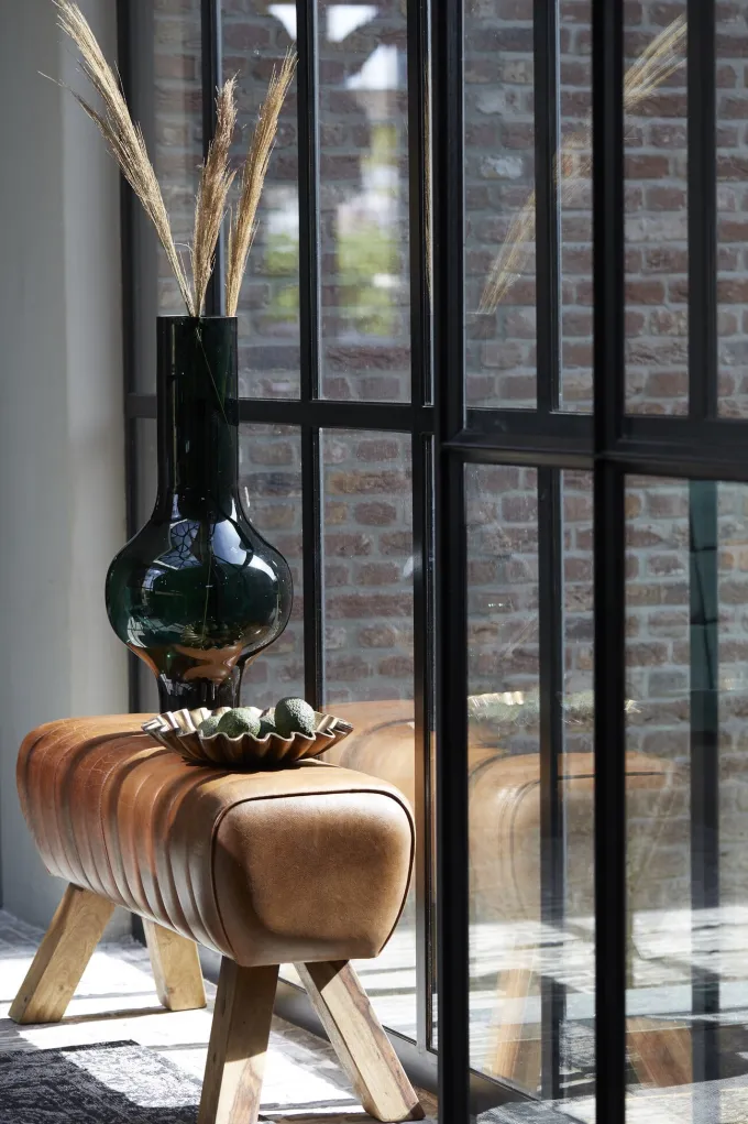Light en Living Vaas KAELA glas groen - 2 maten
