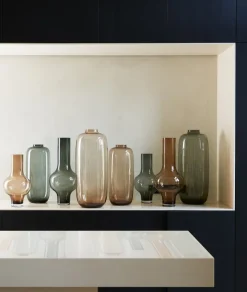 Light en Living Vaas KAELA glas grijs Ø 28 x 62,5 cm - Light & Living