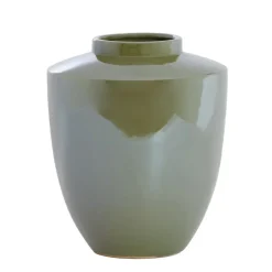Light en Living Vaas TALEA Ø30x32 cm keramiek olie lichtgroen