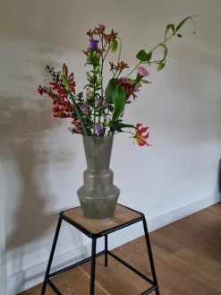 Light en Living Vaas TROSMU van glas in grijs-groen