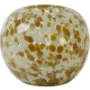 Light en Living Vaas / windlicht Ø17x15 cm LOUKA glas geel
