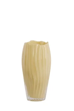 Light en Living Vaas Ø12x25 cm BESALU glas licht groen / geel