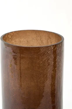 Light en Living Vaas Ø17,5x27,5 cm BORANDO glas donker bruin