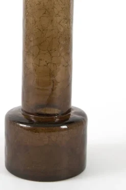 Light en Living Vaas Ø13,5x40,5 cm BORANDO glas donker bruin
