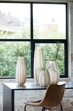 Light en Living Vaas Ø17,5x44,5 cm BRADLEY glas licht bruin