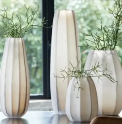 Light en Living Vaas Ø17x60 cm BRADLEY glas licht bruin