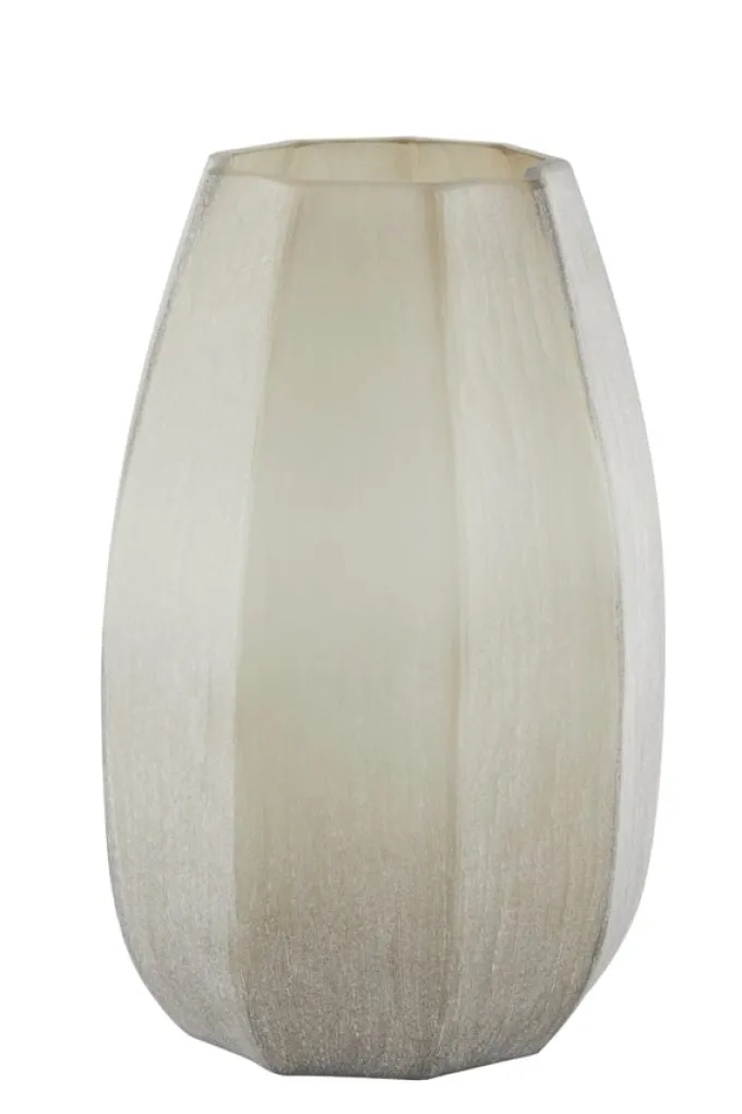 Light en Living Vaas Ø23x38 cm BRADLEY glas licht bruin