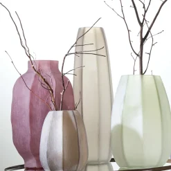 Light en Living Vaas Ø23x38 cm BRADLEY glas olijf groen