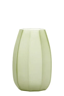 Light en Living Vaas Ø23x38 cm BRADLEY glas olijf groen