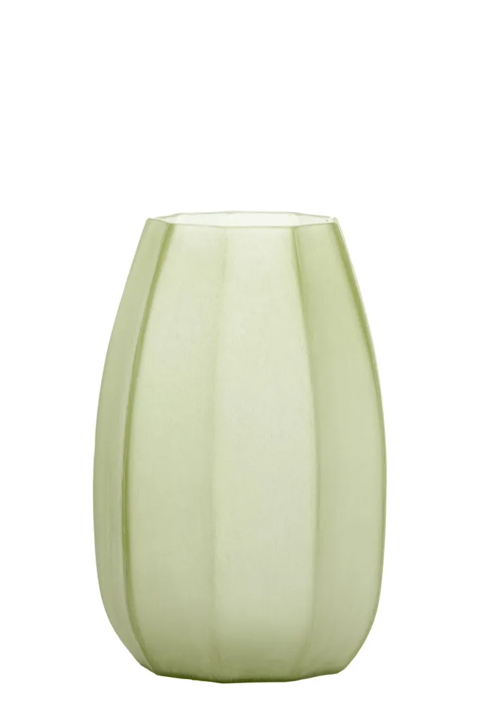 Light en Living Vaas Ø23x38 cm BRADLEY glas olijf groen