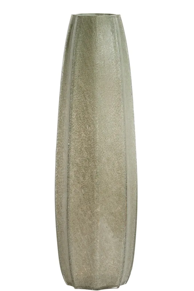 Light en Living Vaas Ø17x60 cm BRADLEY glas grijs groen