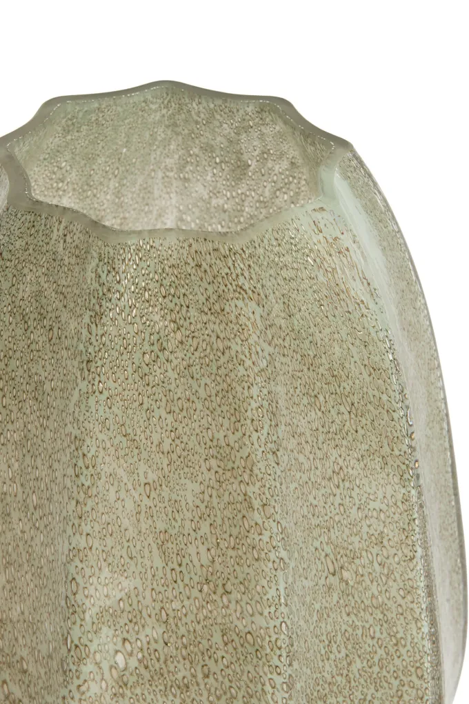 Light en Living Vaas Ø17x23,5 cm BRADLEY glas grijs groen