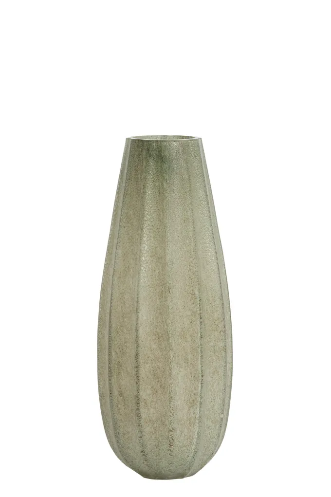 Light en Living Vaas Ø17,5x44,5 cm BRADLEY glas grijs groen