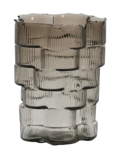 Light en Living Vaas Ø17x22 cm DOURO smoke glas