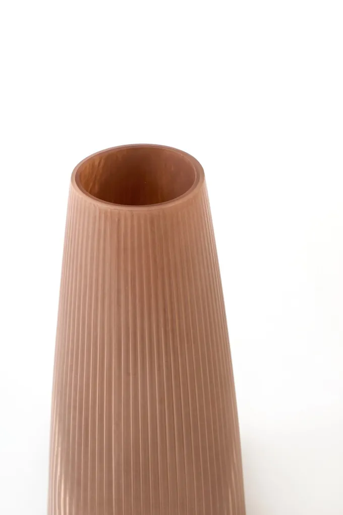 Light en Living Vaas Ø15x29,5 cm FARENZO glas oud roze